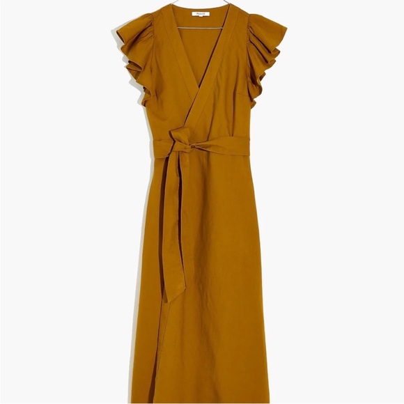 Madewell Ruffle-Sleeve Wrap Dress - Picture 5 of 7